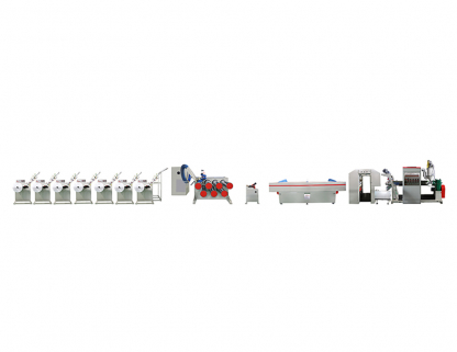 Vertical type split film making machine